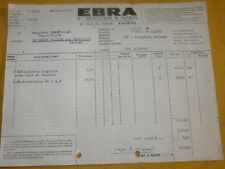 Ancienne facture EBRA Ets