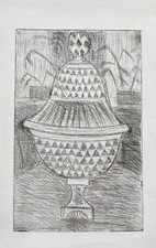 Radierung Amphore Décoration