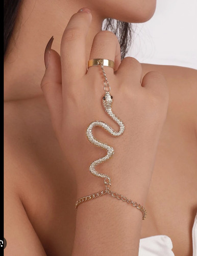 Bracelet bague serpent - ⭐,