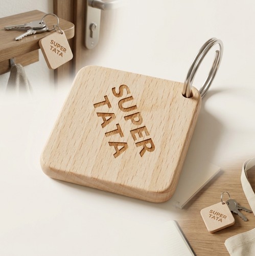 Porte clés pendentif - porte-clÉs, bois