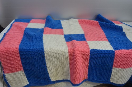 Ancienne couverture laine - ancienne, fait