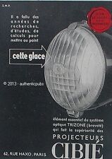 1943 FRENCH AD AD AD PUB TRIZONE PROJECTOR ICE HEADLIGHT FRENCH AD PUB RARE CAR