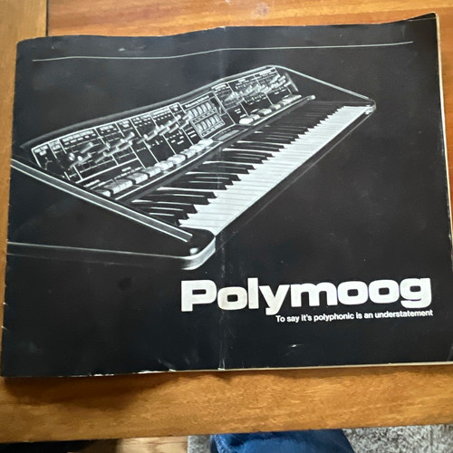 Polymoog synthesizer printed - synthesizer,