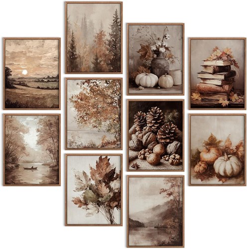 Lot de 10 Affiches Automne