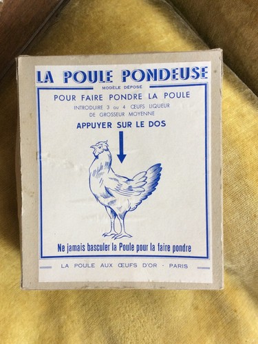 Jouet ancien poule pondeuse - jouet, ancien.