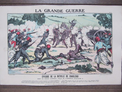 Gravure 1914 grande - 1914, guerre