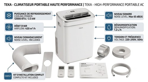 Climatiseur mobile teka 12000 - mobile,