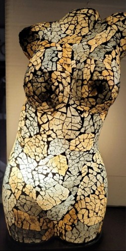 Lampe buste femme - buste, en