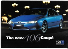 Peugeot 406 Coupe 1997 UK Market Launch Foldout Sales Brochure 2.0, 3.0 V6 & SE