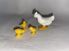 Playmobil bassyard rooster chicken chicks vintage farm birds animals