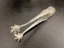 Antique Sterling Silver Sugar Tweezers.
