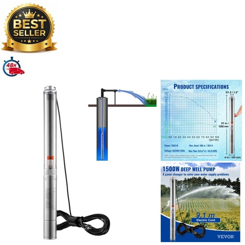 Vevor pompe immergée 1500w - vevor,