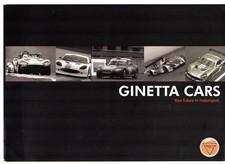 Ginetta Range 2009 UK Market Foldout Sales Brochure G50 G20 Junior