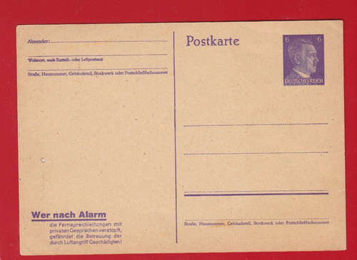 Postkarte effigie adolf - ,