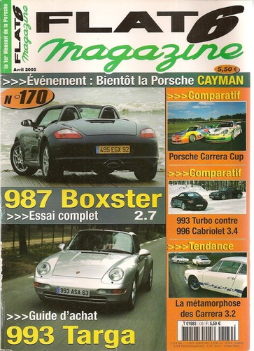 Flat 170 essai porsche - flat, 987