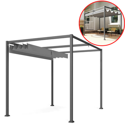 Outsunny pergola rétractable - outsunny,
