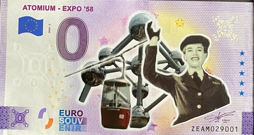 Billet euro atomium expo 58 - billet, 0