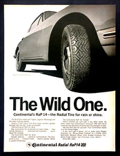1968 Porsche 912 Coupe photo Wild One Continental Radial Tires vintage print ad