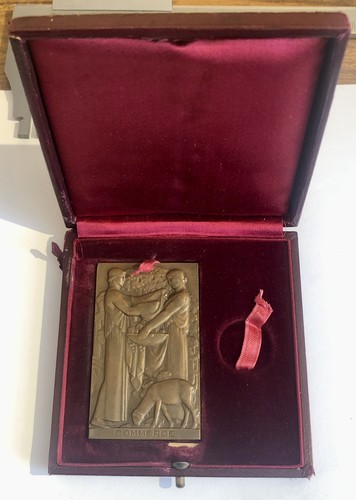 Médaille plaque bronze par - plaque,