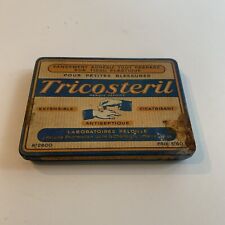 Antique Large Metal Sheet Iron Box TRICOSTERIL H