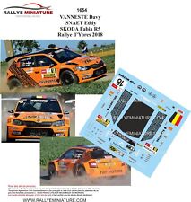 DECALS 1/32 REF 1654 SKODA FABIA R5 VANNESTE YPRES RALLY 2018 RALLYE BELGIUM