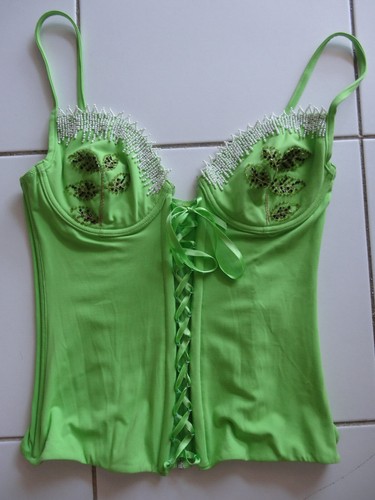 Guêpière corset vert clair - corset,