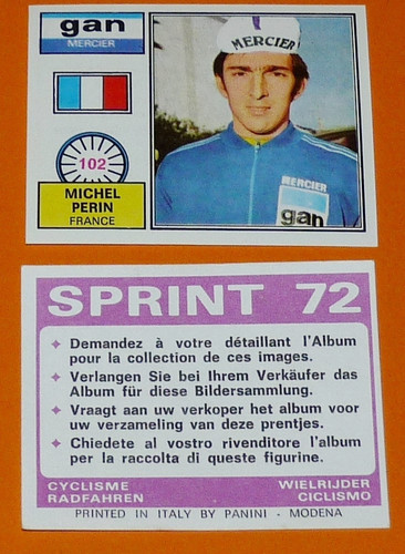 Panini sprint cyclisme 1972 - cyclisme,