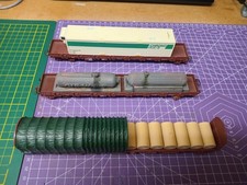 Jouef Ho 3 flat cars with bogies + loading