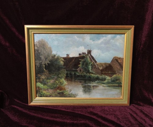 Tableau ancien peinture huile - peinture,