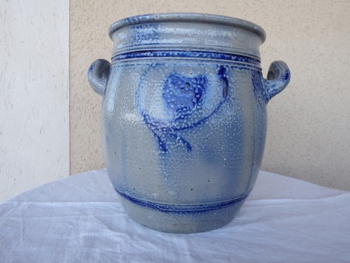 Ancien pot grès poterie - grès,