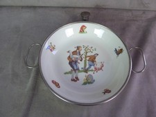 ASSIETTE A BOUILLIE, ancienne, pour enfant.