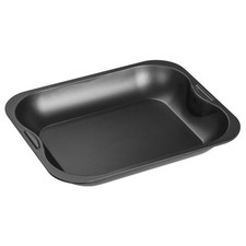 7210 Rectangle Baking Dish Small Baking Dish Gratin Dish Black Steel 28x23...