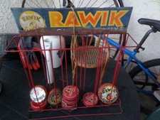 ancien présentoir publicitaire creme de cirage rawik