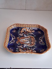 Coupelle / vide-poche en faïence de Gien décor main « Renaissance » France