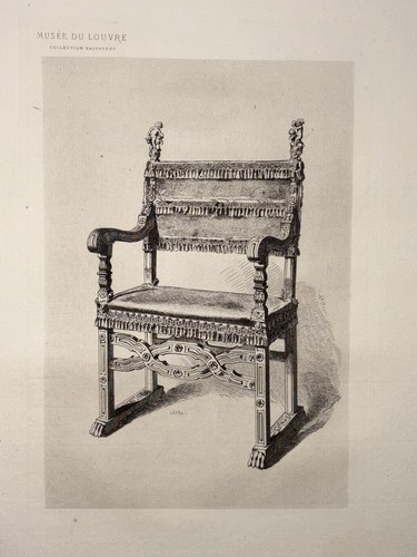 Fauteuil xvie venise sauvageot - xvie,