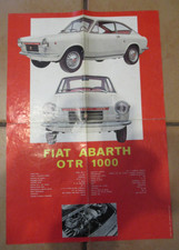 Leaflet-FIAT ABARTH OTR 1000-OTS 1000 COUPE'-OT 2000-Studio ROSSINI-ARTI GR. S.