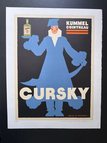 Lithographie cointreau cursky - cointreau,