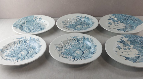 Lot anciennes assiettes - 6,