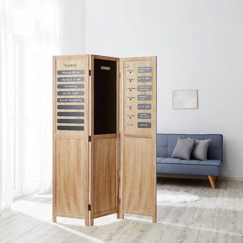 Paravent bois naturel - bois,