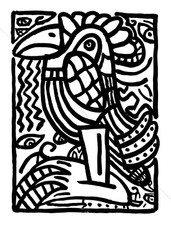 Robert COMBAS. « Perroquet