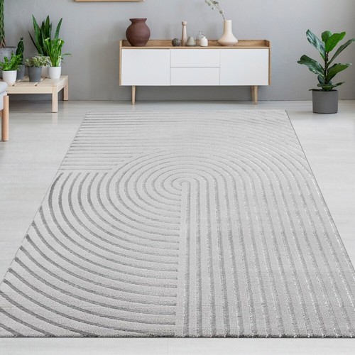 Tapis gris avec - , courbes