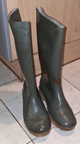 Bottes cahoutchouc kaki en - cahoutchouc,