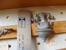 Vintage miniature LEAD figure: DAUPHIN FISH WALL DECORATION