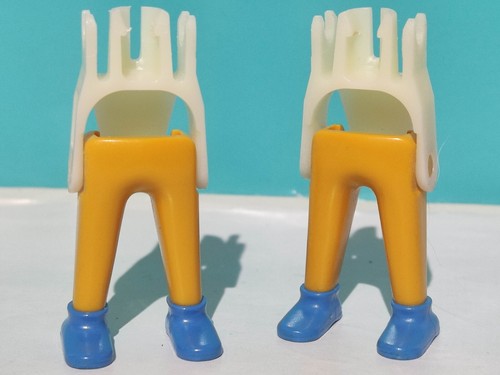 Playmobil jambes orange - playmobil, x2