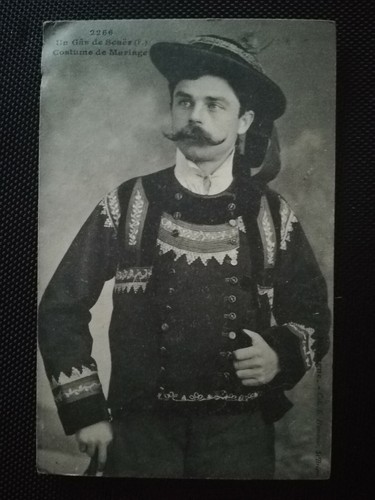 Old postcard gas - old, un