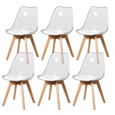 Lot de 6 Transparent Chaises