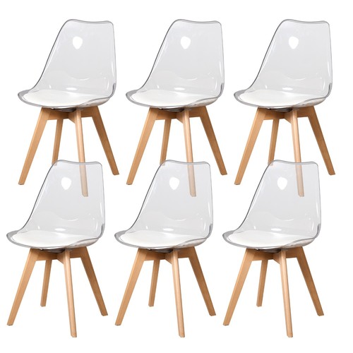 Lot transparent chaises - de, 6