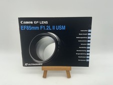 Manuel D'Utilisation Canon EF Objectif 85mm F1.2L II USM Ultrasonique Allemand