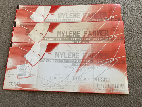 Ticket billet place concert - place,