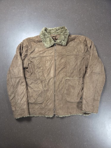 Veste vintage marron - , suédine